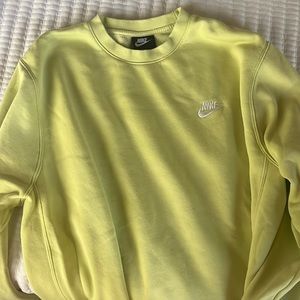 Yellow NIKE crew neck